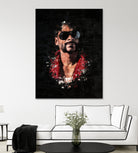 Snoop Dogg Splatter Painting by Jurijs Permanickis on GIANT ART - black digital painting