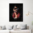 Snoop Dogg Splatter Painting by Jurijs Permanickis on GIANT ART - black digital painting