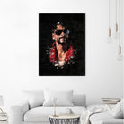 Snoop Dogg Splatter Painting by Jurijs Permanickis on GIANT ART - black digital painting