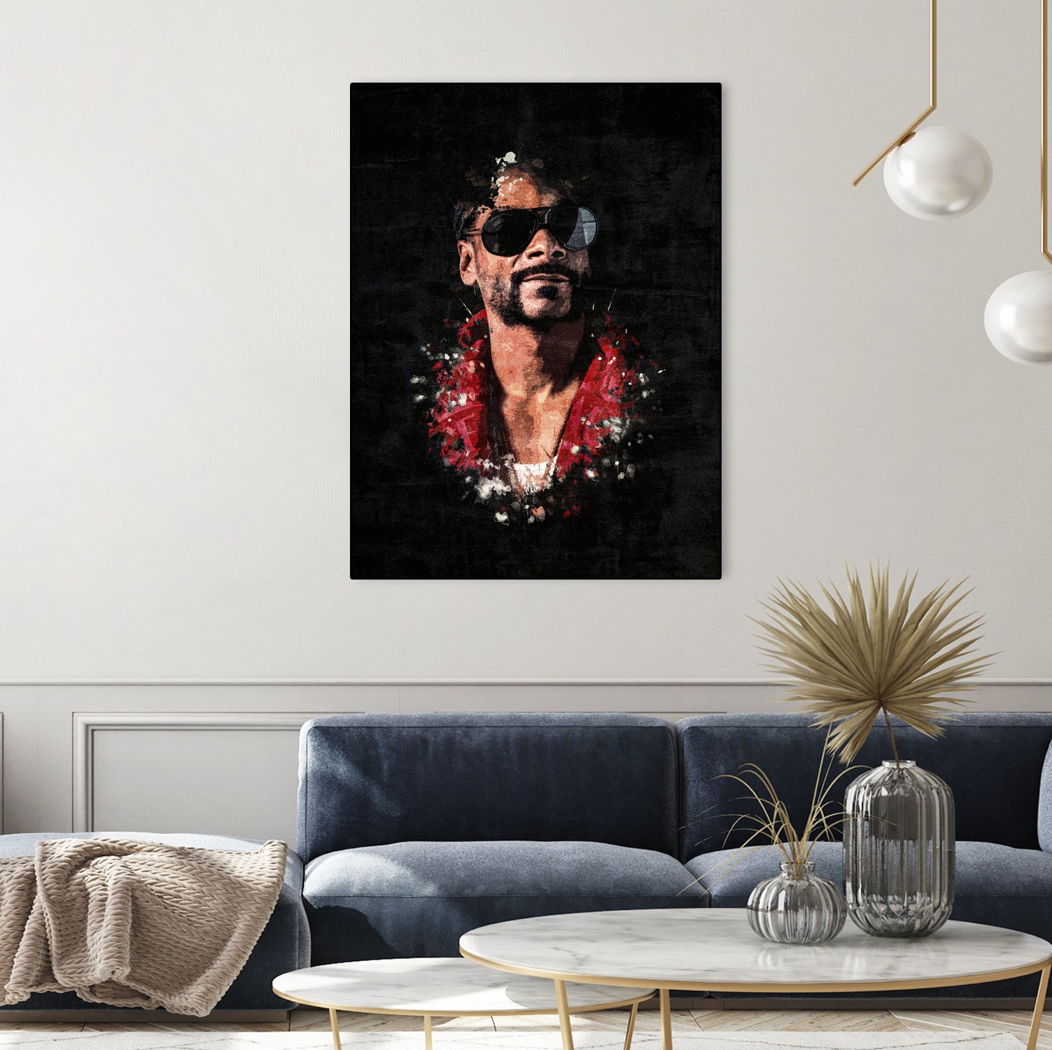 Snoop Dogg Splatter Painting by Jurijs Permanickis on GIANT ART - black digital painting