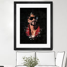 Snoop Dogg Splatter Painting by Jurijs Permanickis on GIANT ART - black digital painting