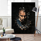 Kanye West Splatter Painting by Jurijs Permanickis on GIANT ART - black digital painting