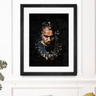 Kanye West Splatter Painting by Jurijs Permanickis on GIANT ART - black digital painting