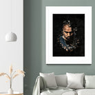 Kanye West Splatter Painting by Jurijs Permanickis on GIANT ART - black digital painting