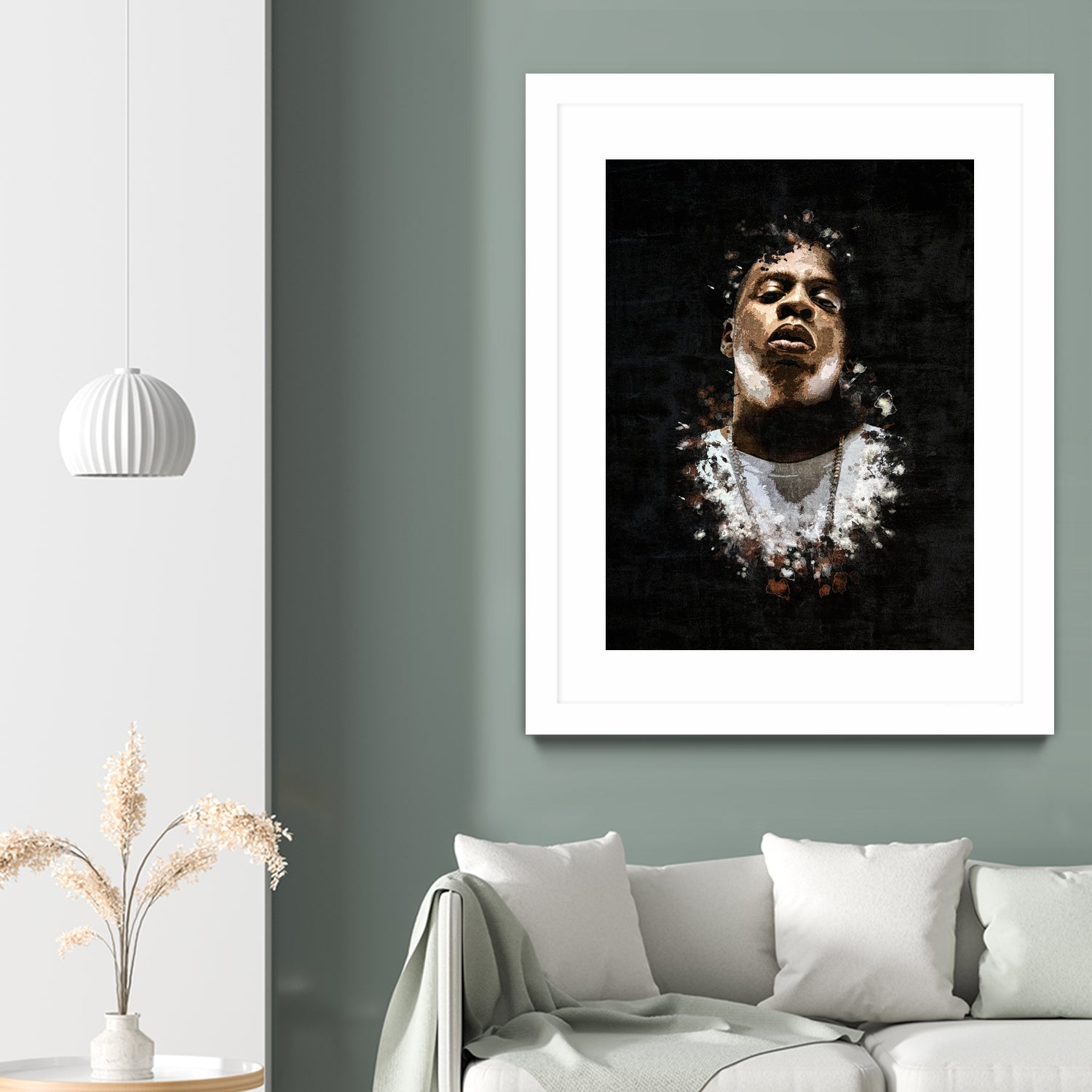 Jay-Z Splatter Painting by Jurijs Permanickis on GIANT ART - black digital painting