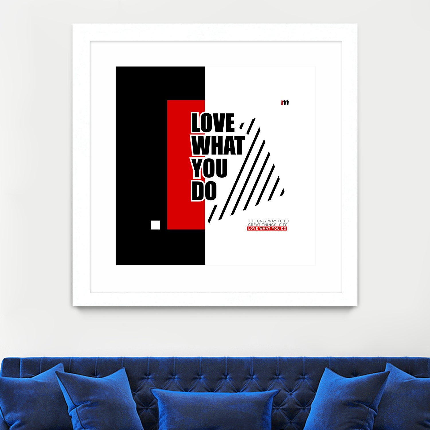 Love What You Do by Mariana Angelova on GIANT ART - red typography