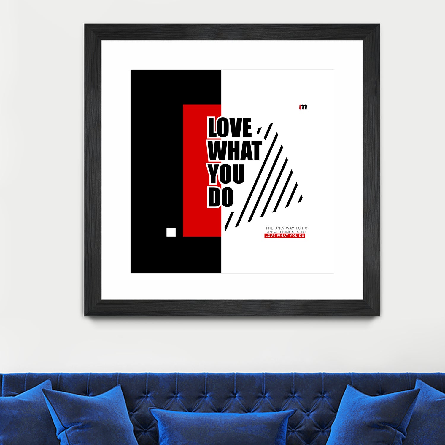 Love What You Do by Mariana Angelova on GIANT ART - red typography