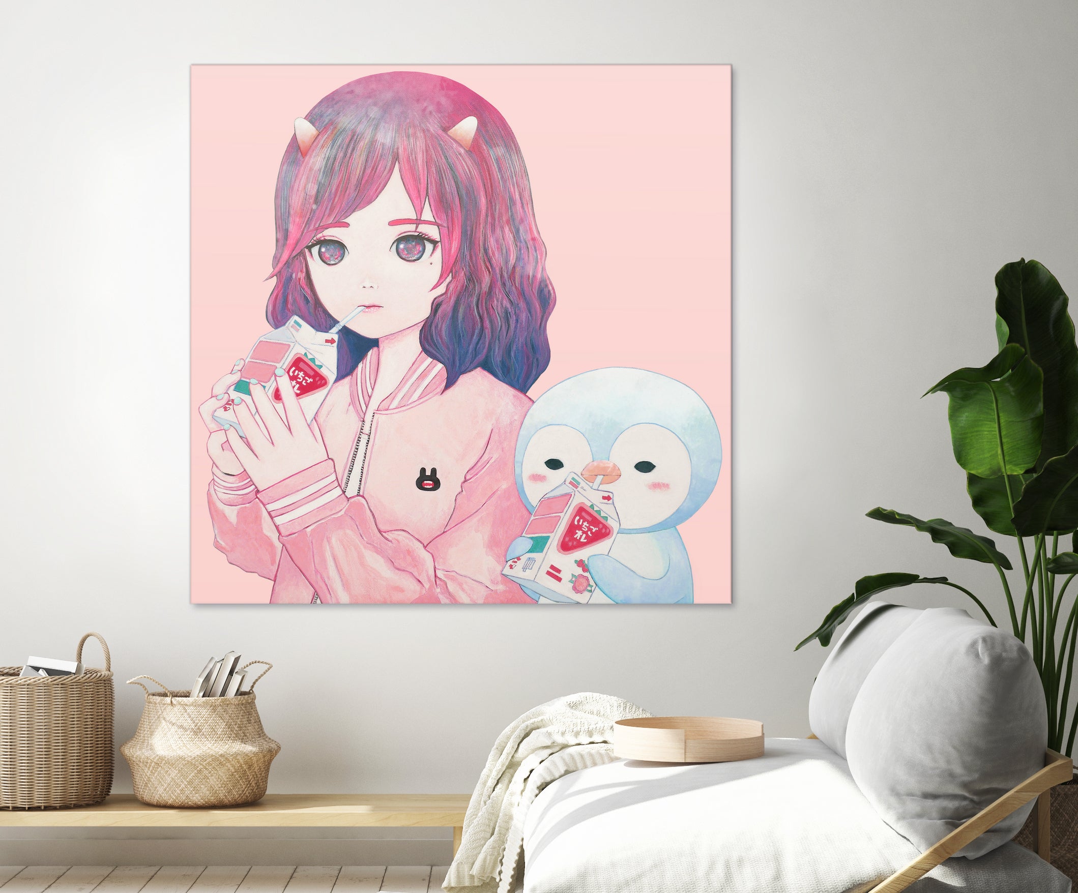 iCHiGO FRIENDS by Kaoru Hasegawa on GIANT ART - pink cartooning