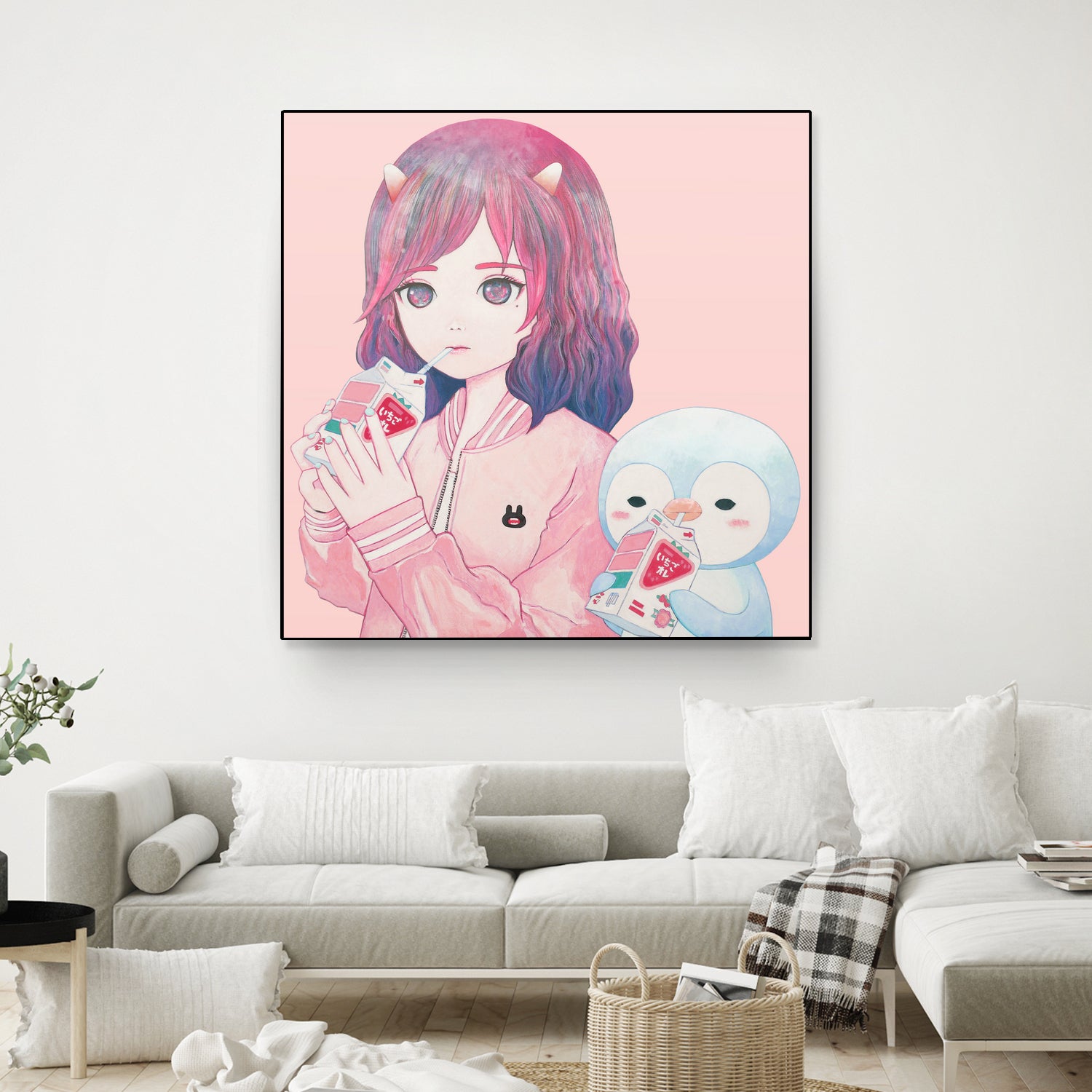 iCHiGO FRIENDS by Kaoru Hasegawa on GIANT ART - pink cartooning