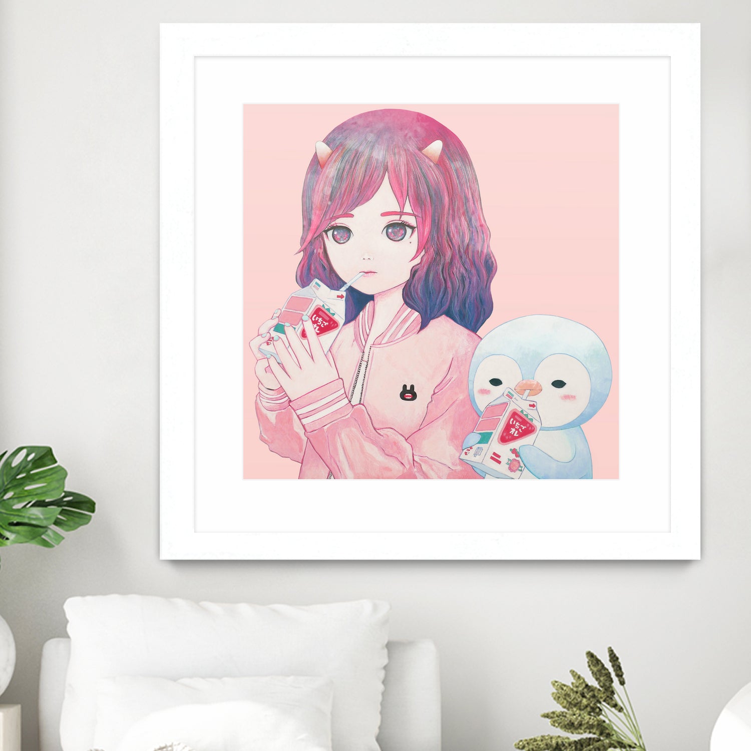 iCHiGO FRIENDS by Kaoru Hasegawa on GIANT ART - pink cartooning