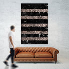 Black Marble Rose Gold Glitter Stripe Glam #1 #minimal by Anita & Bella Jantz on GIANT ART - black vector illustration