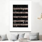 Black Marble Rose Gold Glitter Stripe Glam #1 #minimal by Anita & Bella Jantz on GIANT ART - black vector illustration