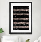 Black Marble Rose Gold Glitter Stripe Glam #1 #minimal by Anita & Bella Jantz on GIANT ART - black vector illustration