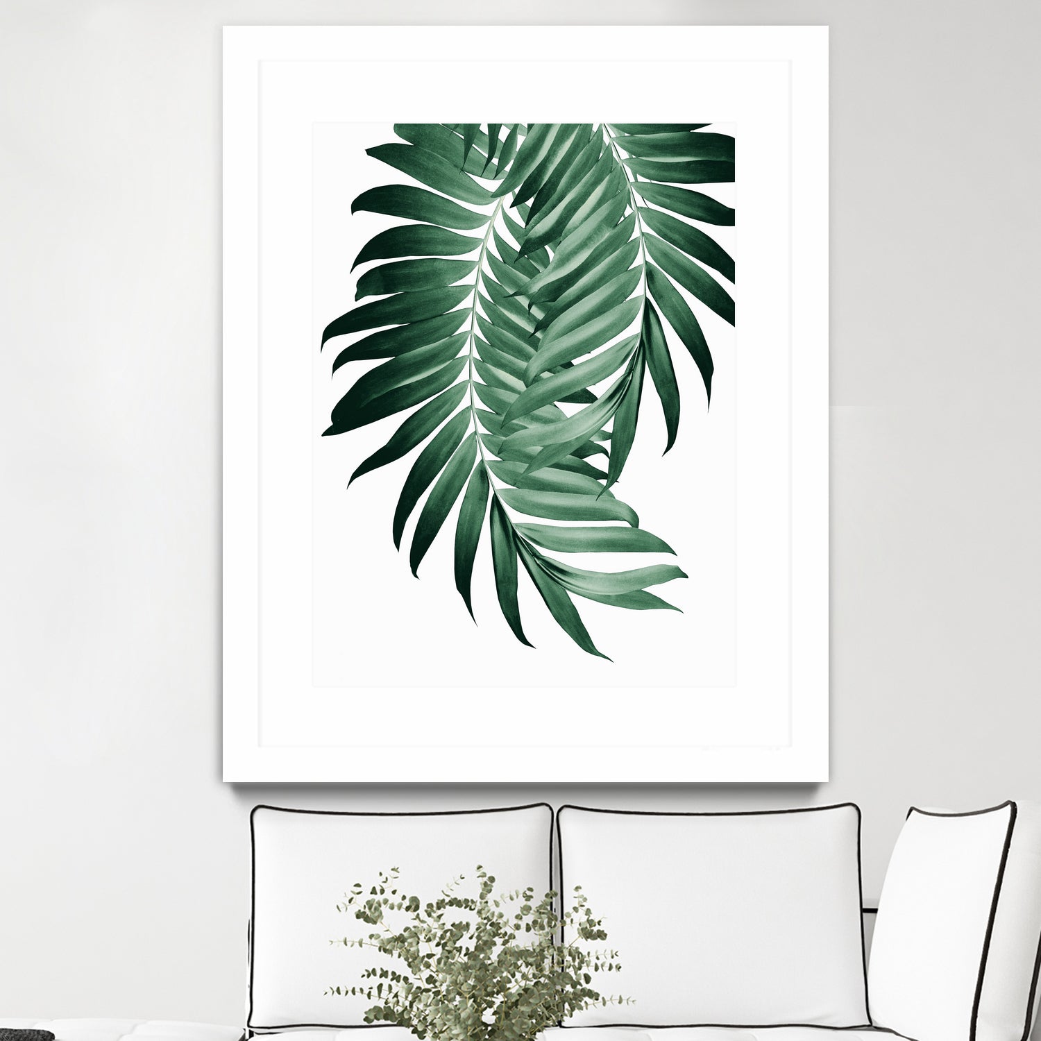 Palm Leaves Tropical Green Vibes #4 #tropical #decor #art by Anita & Bella Jantz on GIANT ART - green photo illustration