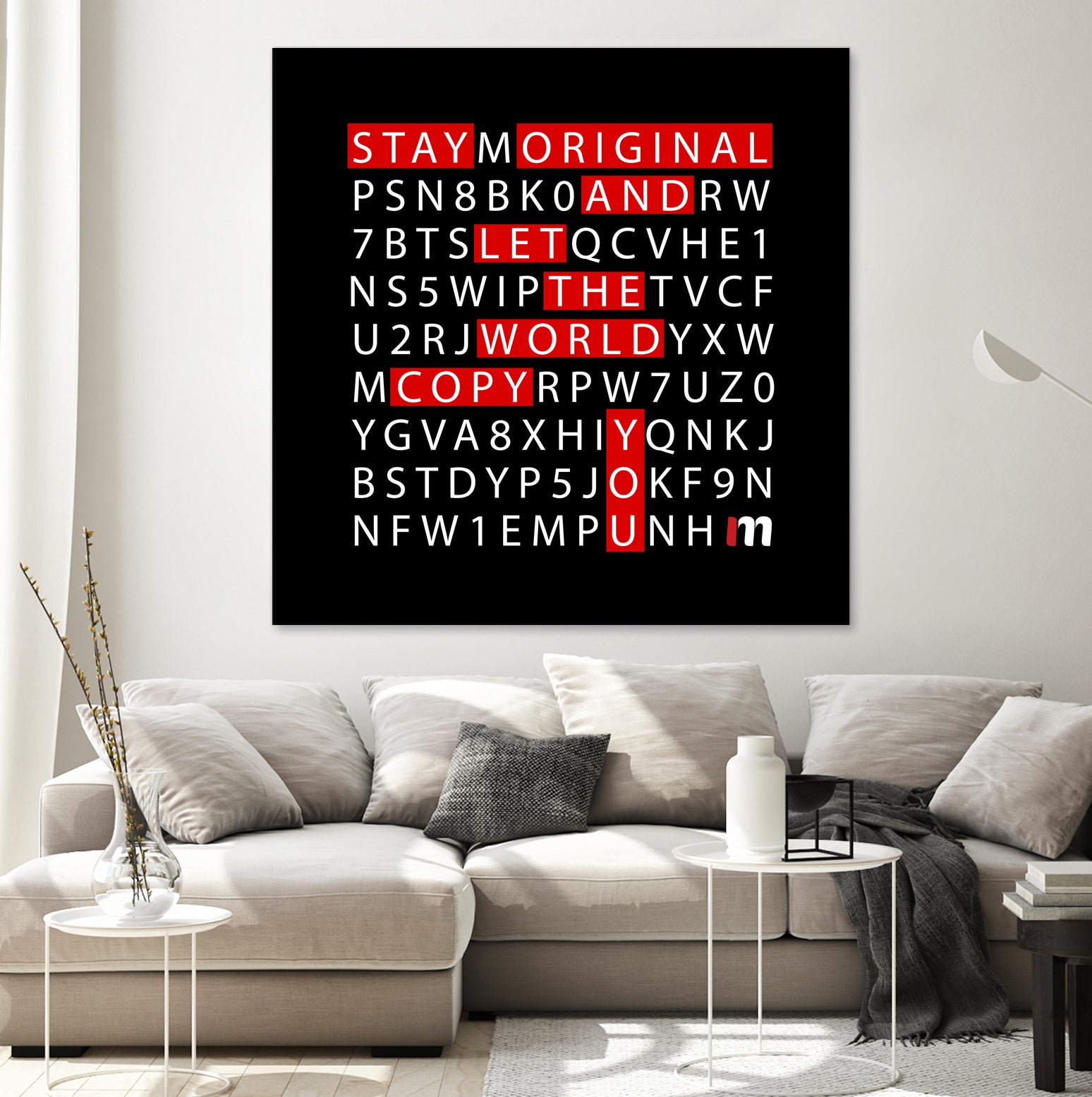 Stay Original by Mariana Angelova on GIANT ART - black typography