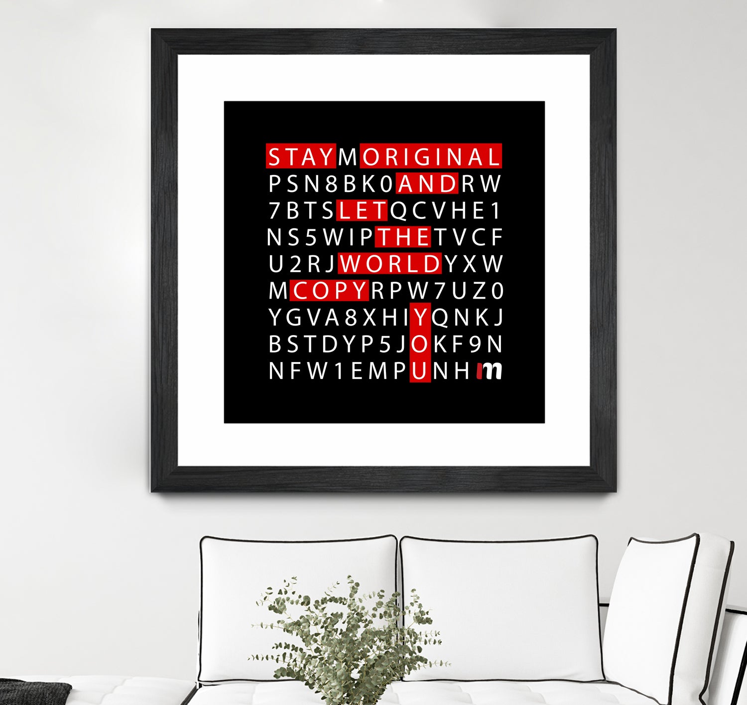 Stay Original by Mariana Angelova on GIANT ART - black typography