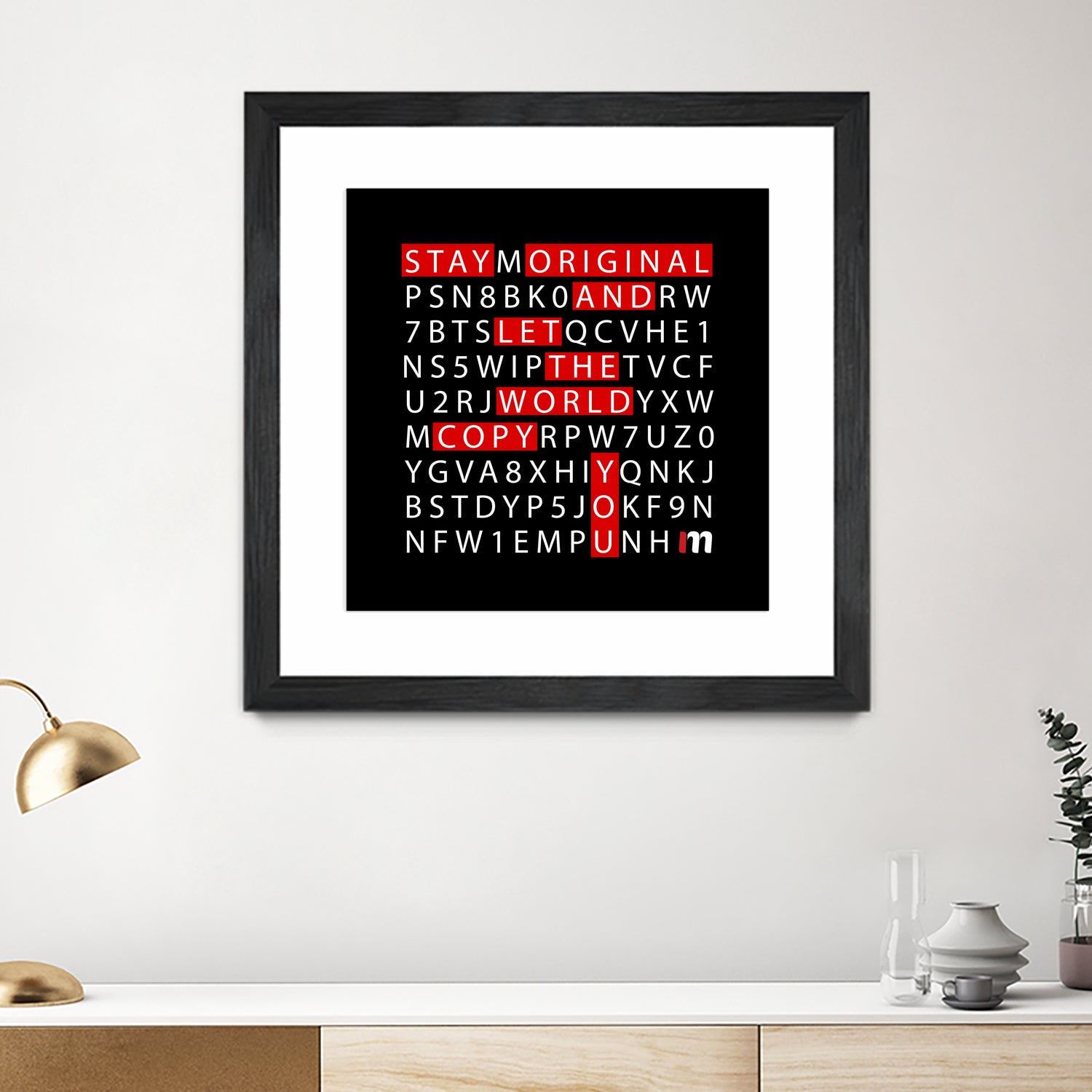 Stay Original by Mariana Angelova on GIANT ART - black typography