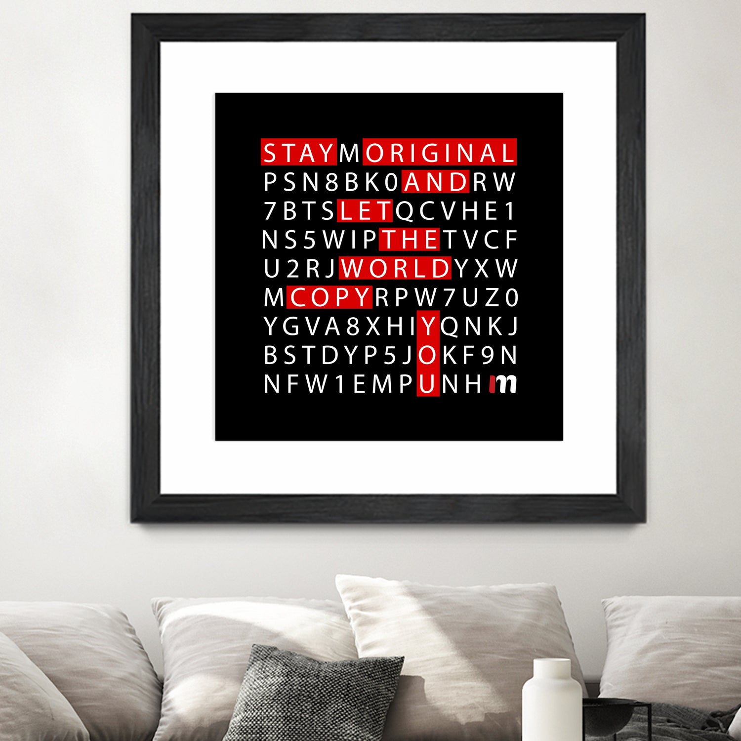 Stay Original by Mariana Angelova on GIANT ART - black typography