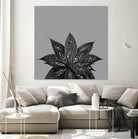 Gray Black Agave with Black Silver Glitter #3 #shiny by Anita & Bella Jantz on GIANT ART - gray photo illustration