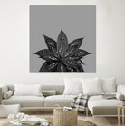 Gray Black Agave with Black Silver Glitter #3 #shiny by Anita & Bella Jantz on GIANT ART - gray photo illustration