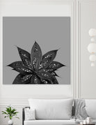 Gray Black Agave with Black Silver Glitter #3 #shiny by Anita & Bella Jantz on GIANT ART - gray photo illustration