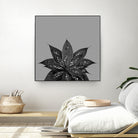 Gray Black Agave with Black Silver Glitter #3 #shiny by Anita & Bella Jantz on GIANT ART - gray photo illustration