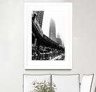 Chicago Train by Morten Holbein on GIANT ART - black photo illustration