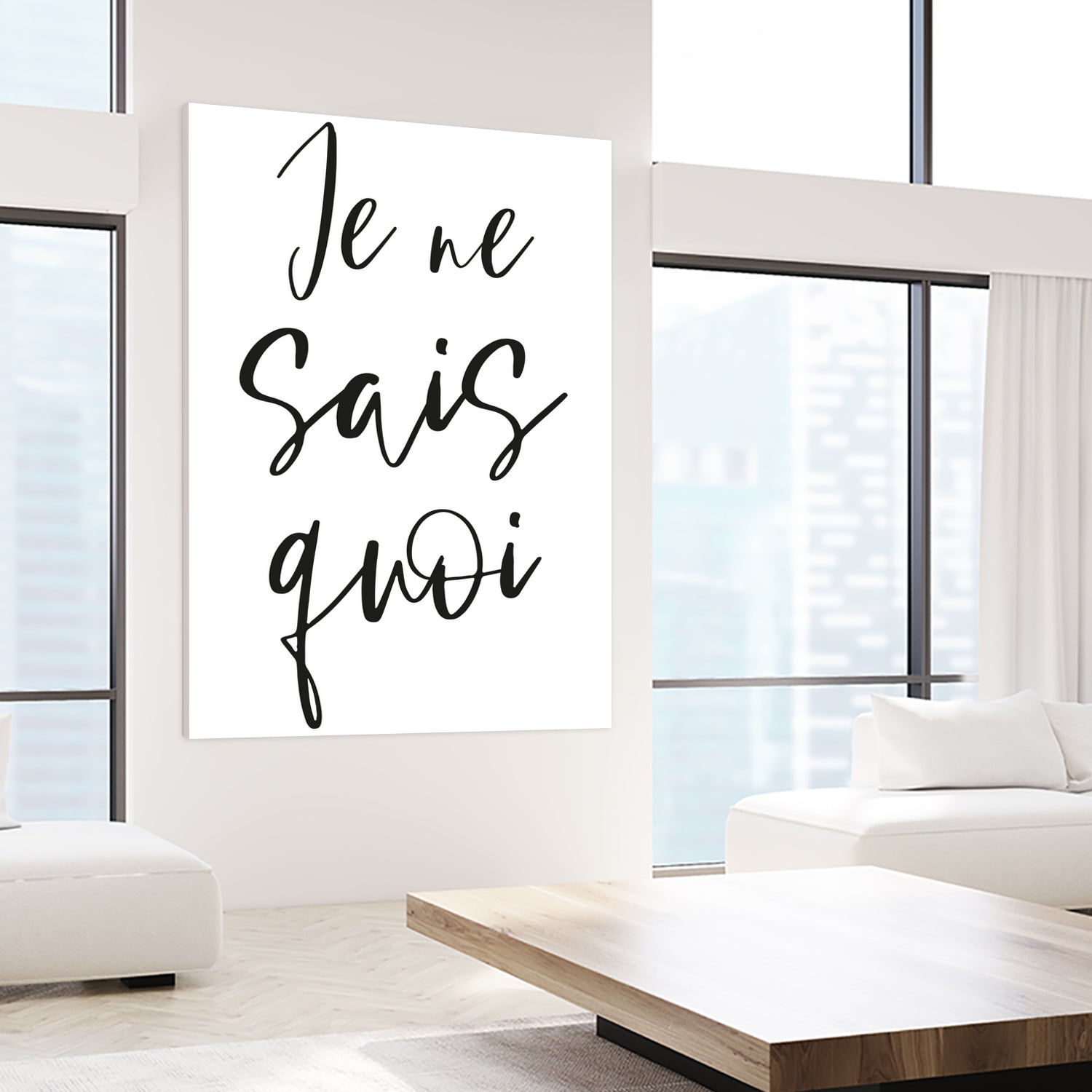 Je ne sais quoi by Anastasia Sawall on GIANT ART - black typography