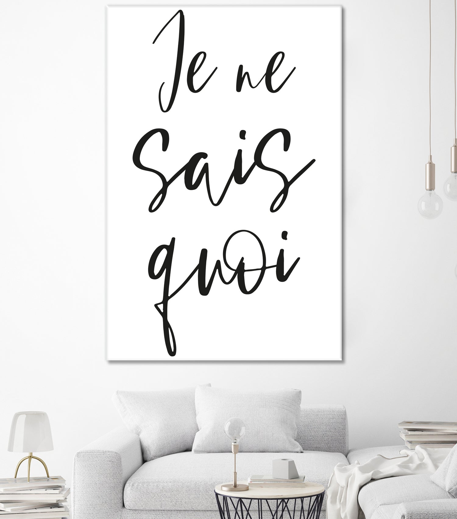 Je ne sais quoi by Anastasia Sawall on GIANT ART - black typography