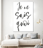 Je ne sais quoi by Anastasia Sawall on GIANT ART - black typography