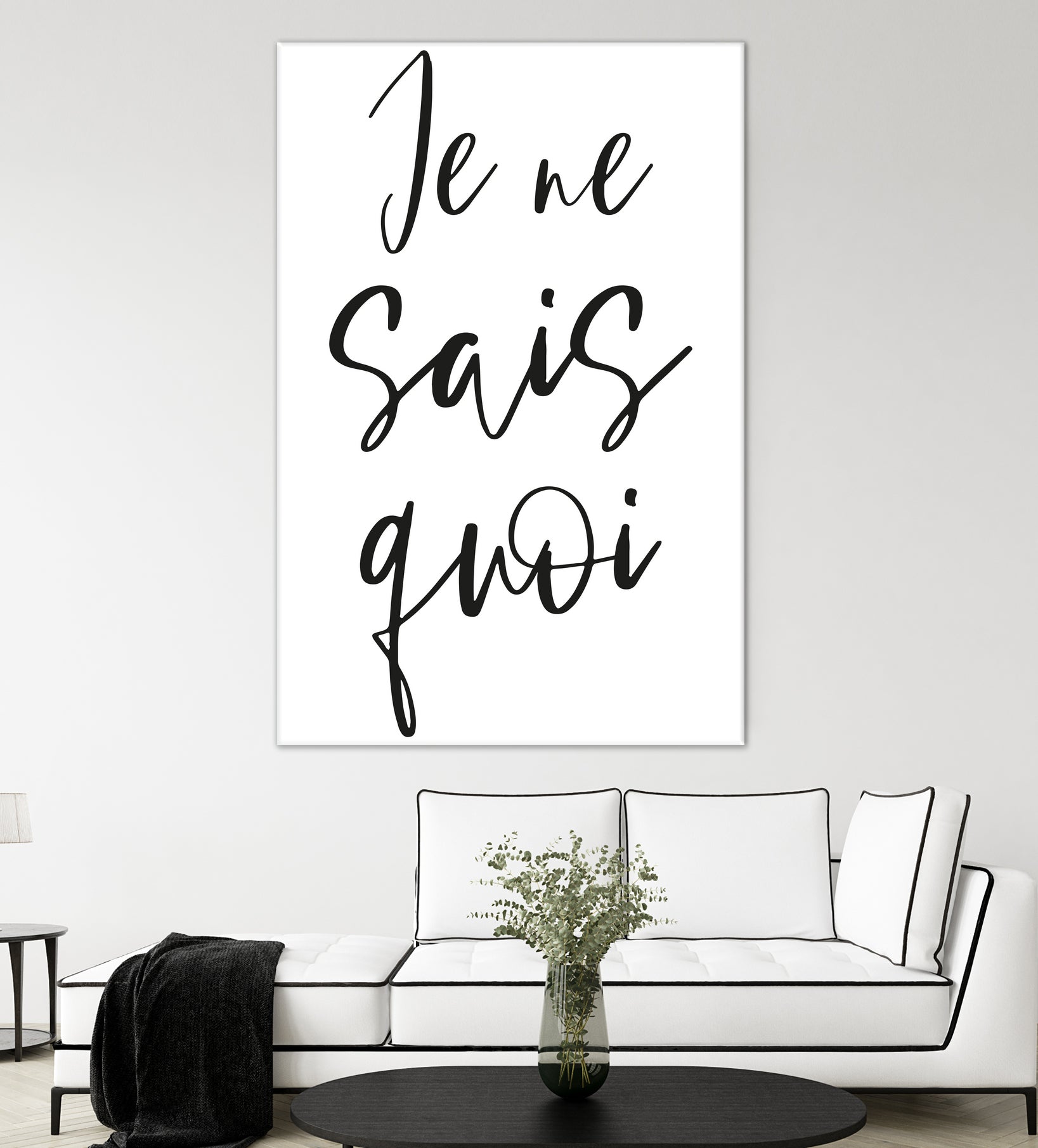 Je ne sais quoi by Anastasia Sawall on GIANT ART - black typography