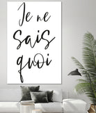 Je ne sais quoi by Anastasia Sawall on GIANT ART - black typography