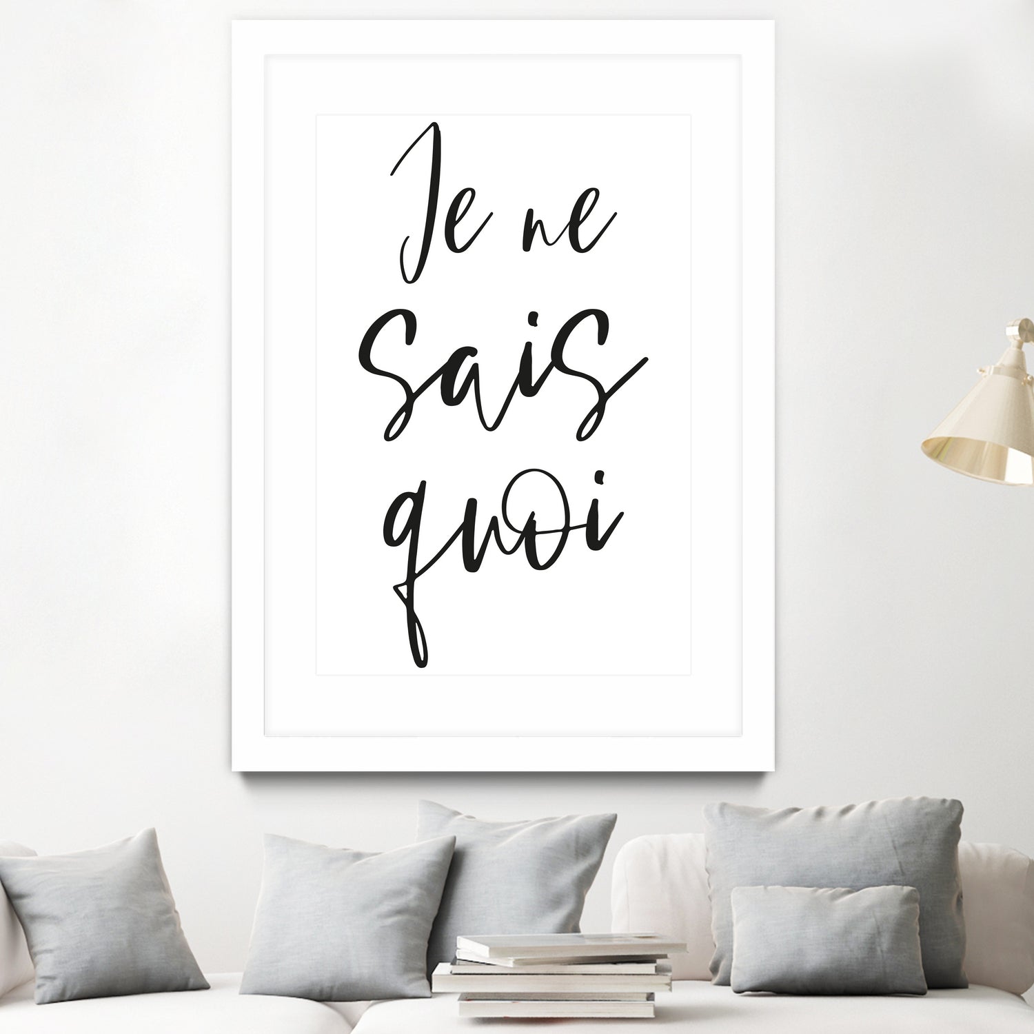 Je ne sais quoi by Anastasia Sawall on GIANT ART - black typography