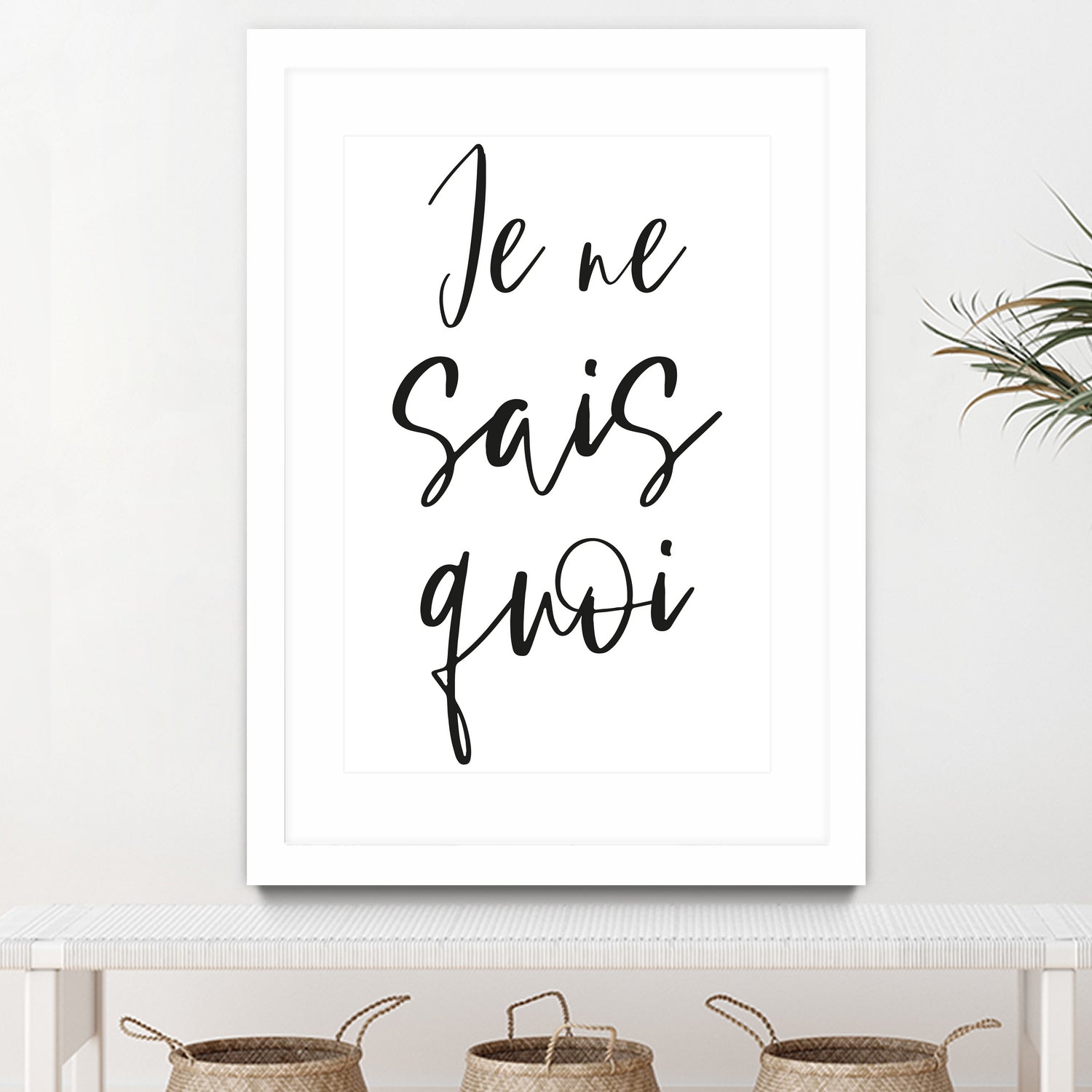 Je ne sais quoi by Anastasia Sawall on GIANT ART - black typography