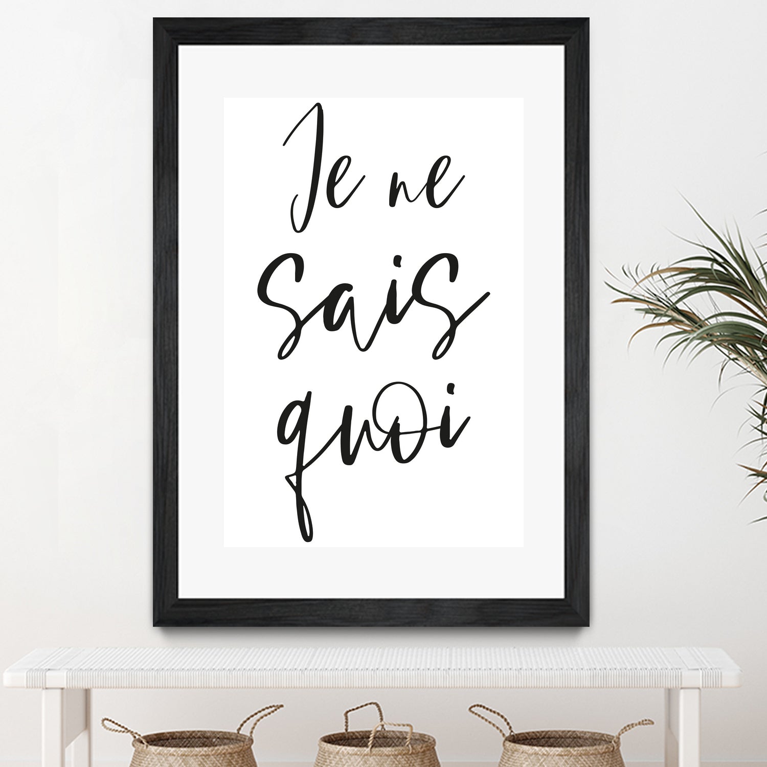 Je ne sais quoi by Anastasia Sawall on GIANT ART - black typography