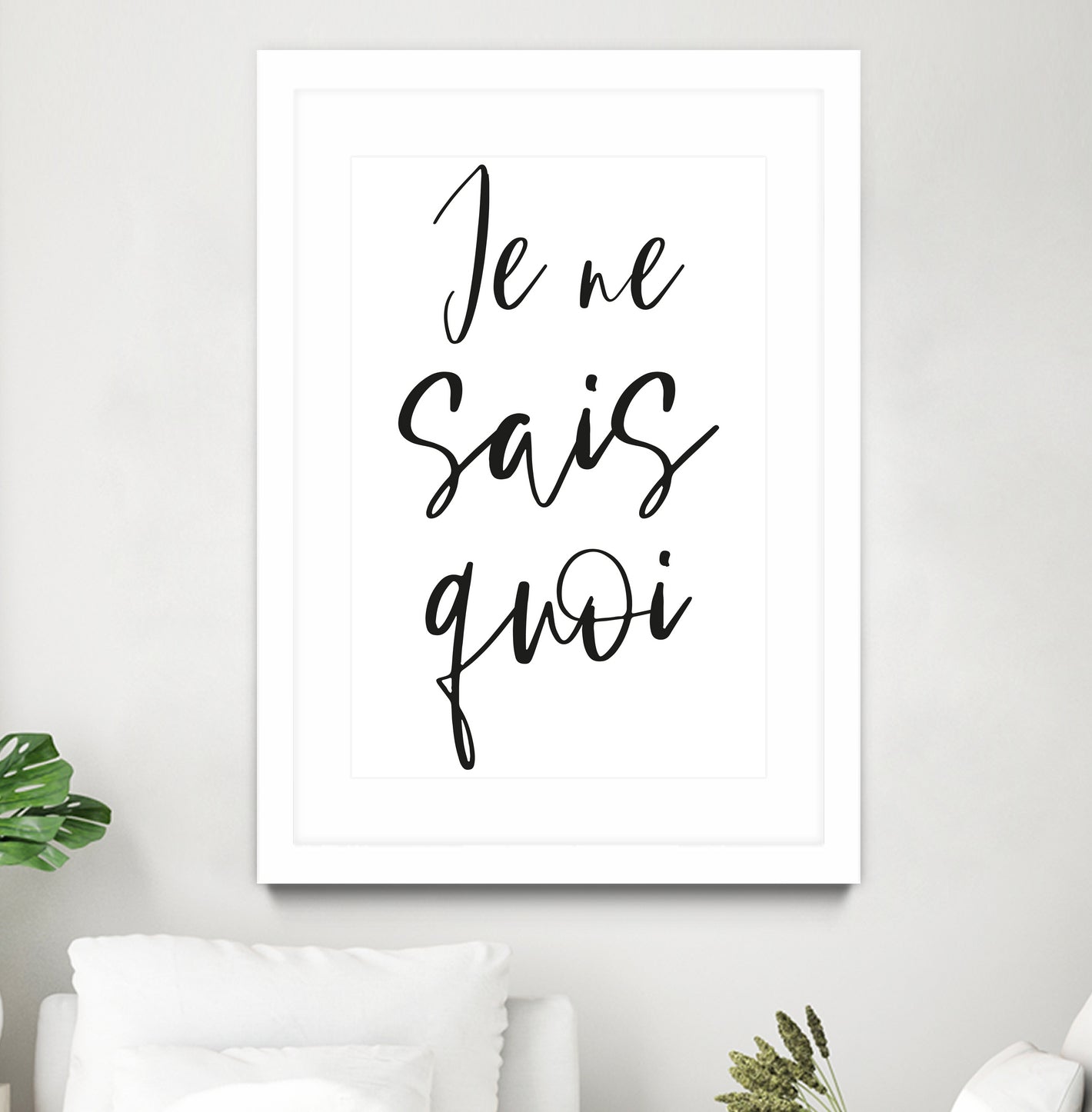 Je ne sais quoi by Anastasia Sawall on GIANT ART - black typography