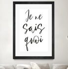 Je ne sais quoi by Anastasia Sawall on GIANT ART - black typography