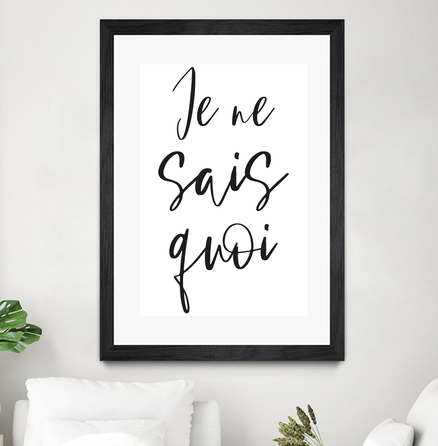 Je ne sais quoi by Anastasia Sawall on GIANT ART - black typography