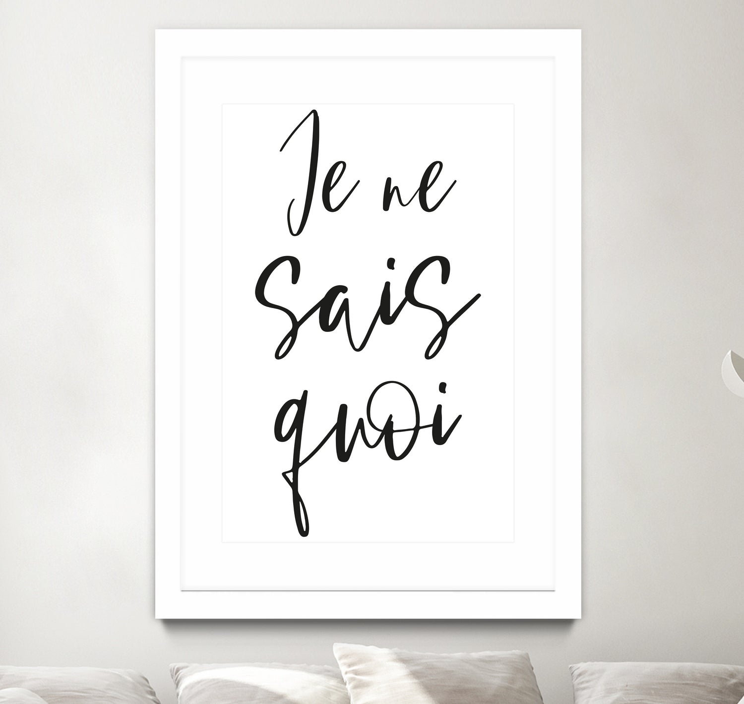 Je ne sais quoi by Anastasia Sawall on GIANT ART - black typography