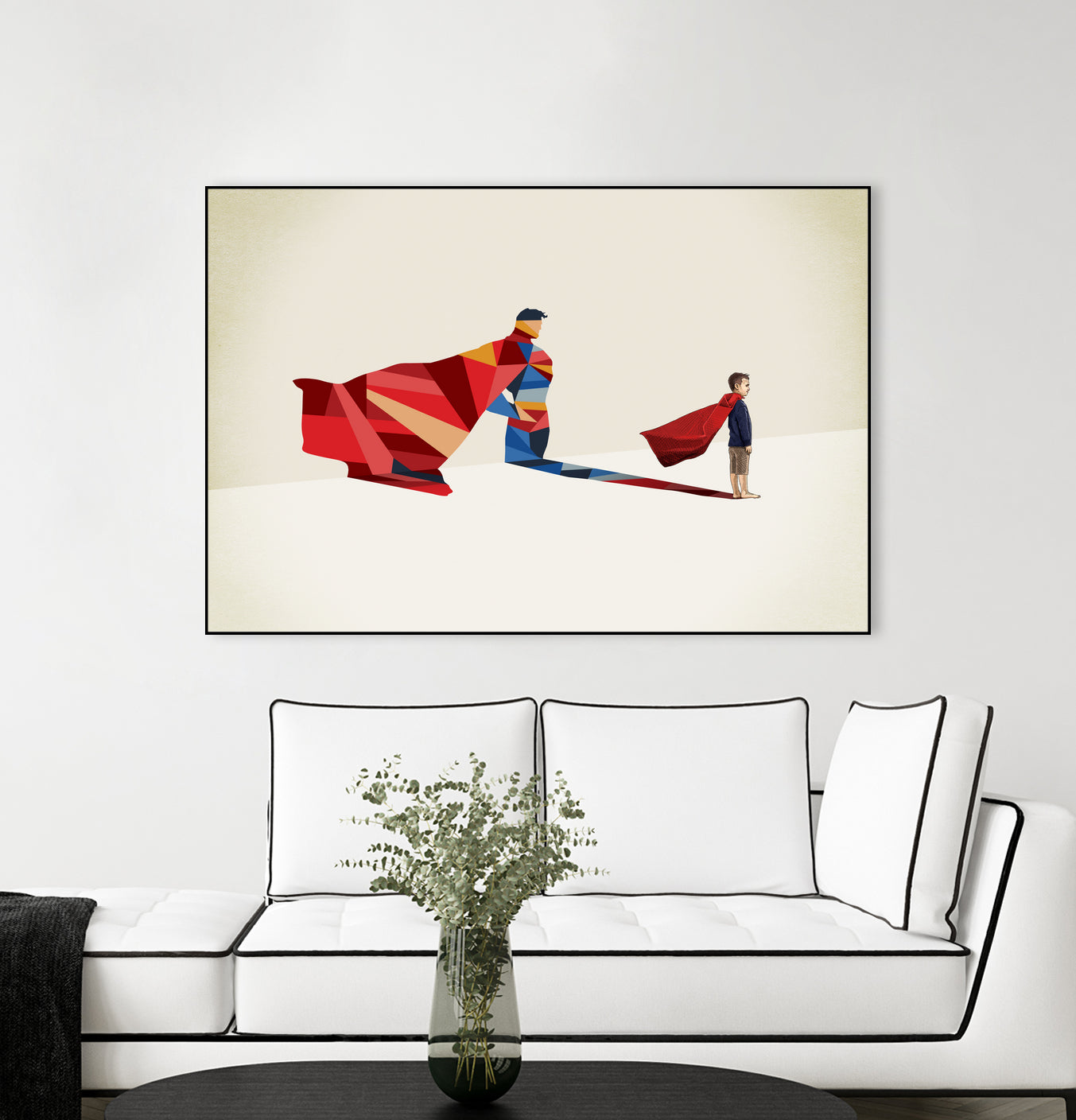 Walking Shadow, Hero by Jason Ratliff on GIANT ART - red photo illustration