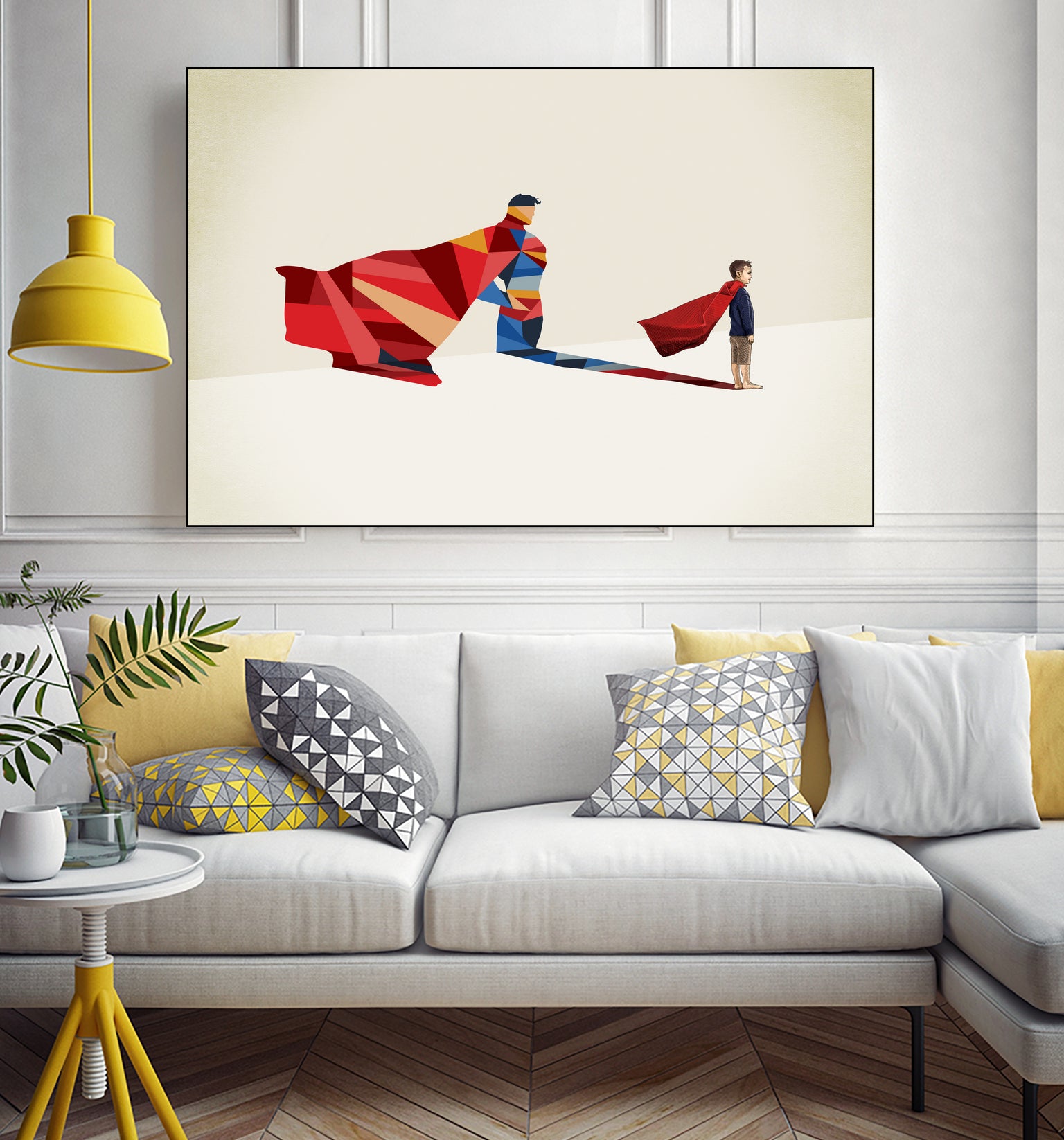 Walking Shadow, Hero by Jason Ratliff on GIANT ART - red photo illustration