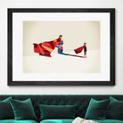 Walking Shadow, Hero by Jason Ratliff on GIANT ART - red photo illustration