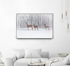 Winter Visits by Karol Livote on GIANT ART - white mixed media