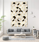 Midcentury Modern Marble Cubes by Christina Shek on GIANT ART - gray digital drawing