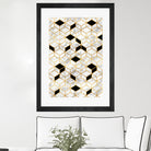 Midcentury Modern Marble Cubes by Christina Shek on GIANT ART - gray digital drawing