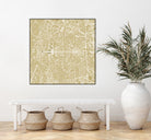 New Delhi map gold by Javier Ruiz on GIANT ART - yellow digital drawing