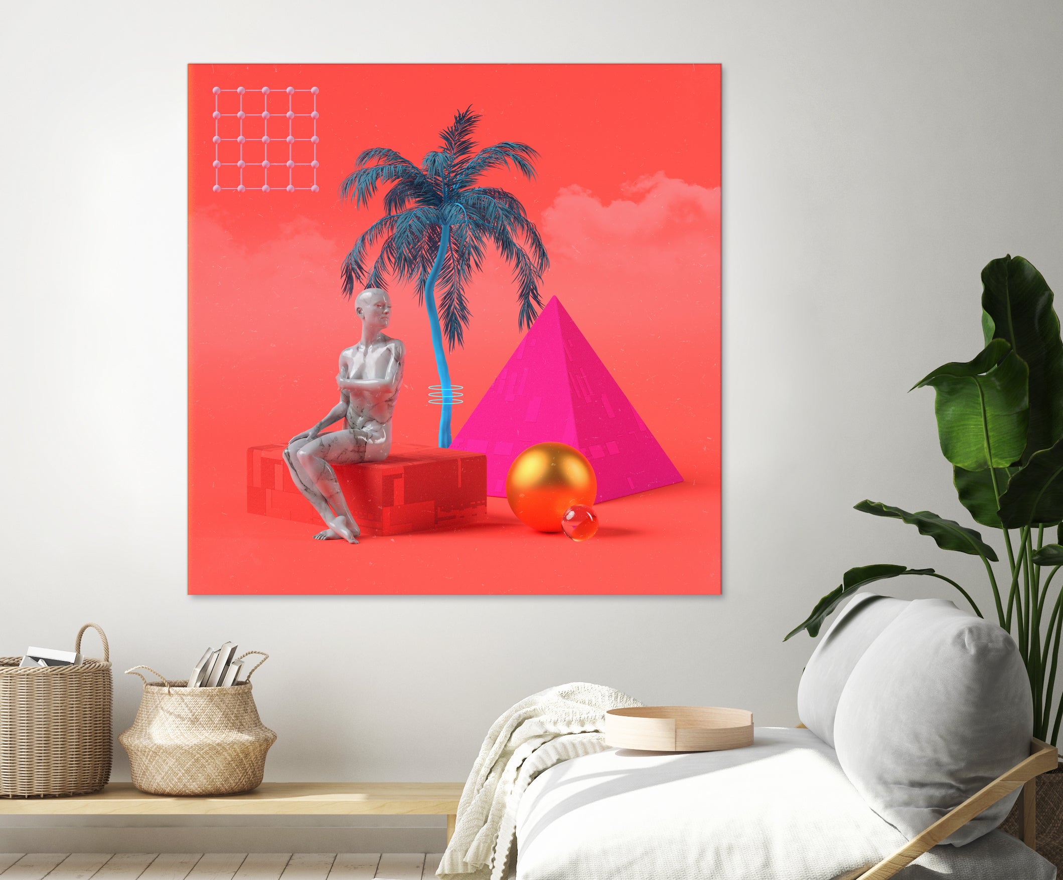 Summersun by Jorge Luis Miraldo on GIANT ART - pink 3d art