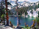 TJ Lake by Svetlana Eremenko on GIANT ART - green digital painting