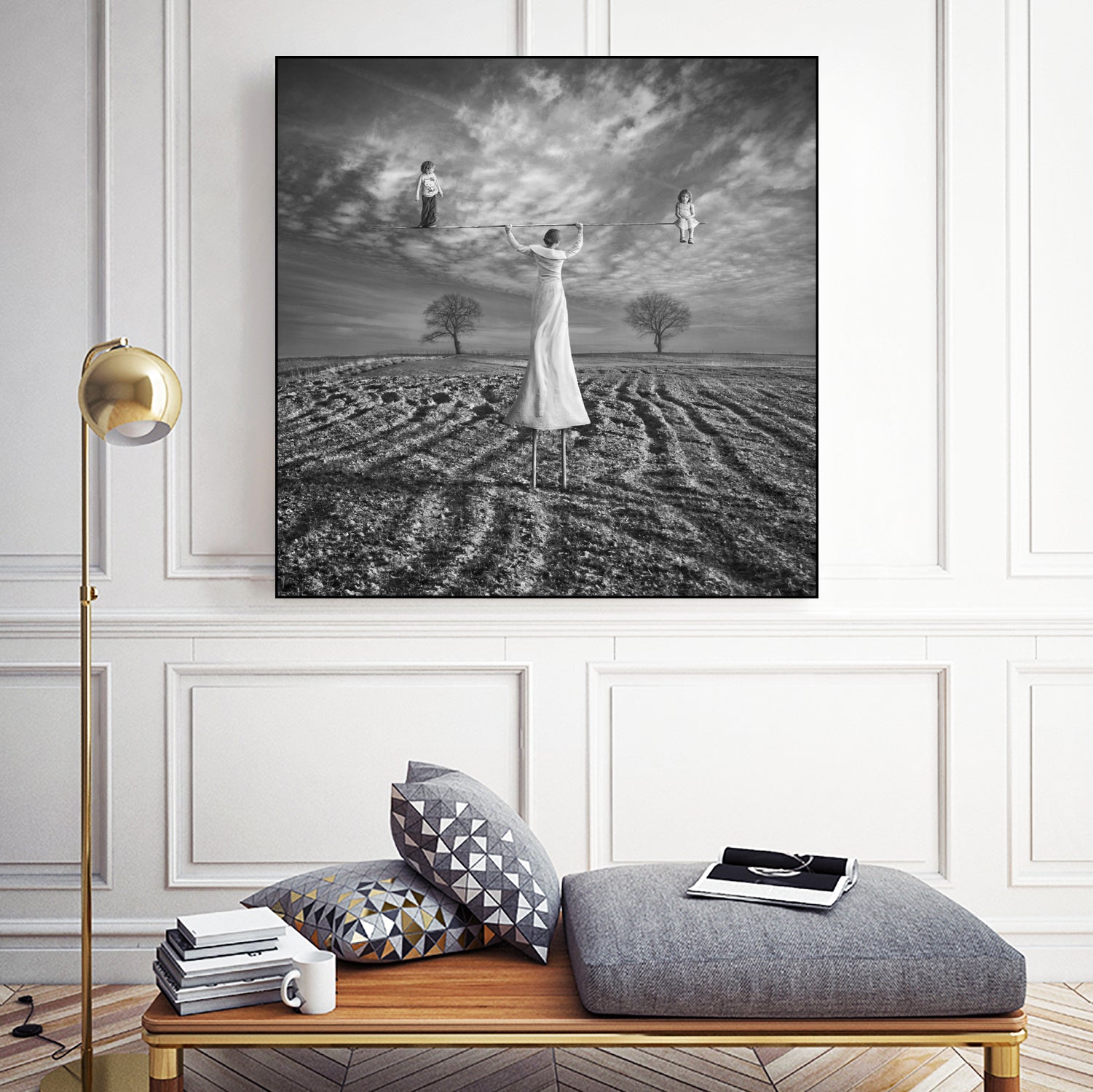 Motherhood 2 by Dariusz Klimczak on GIANT ART - gray photo illustration