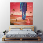 Selfscape Dream by Jorge Luis Miraldo on GIANT ART - red digital painting